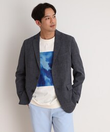 THE SHOP TK ジャケット テーラードジャケット リネンライクシングル