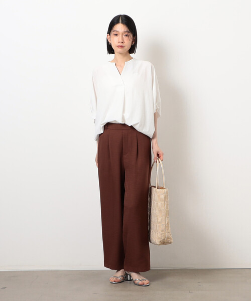 COMME CA ISM ブラウス シャツ スキッパー Tブラウス レディース