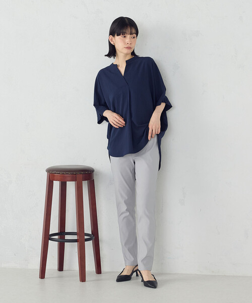 COMME CA ISM ブラウス シャツ スキッパー Tブラウス レディース