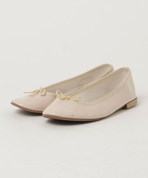 repettoフラットシューズ38白フランス製