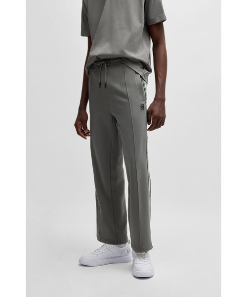 【Hugo Boss】 コットンテリートラックスーツボトムス HUGO パンツ コットンテリー トラックスーツボトムス ロゴ