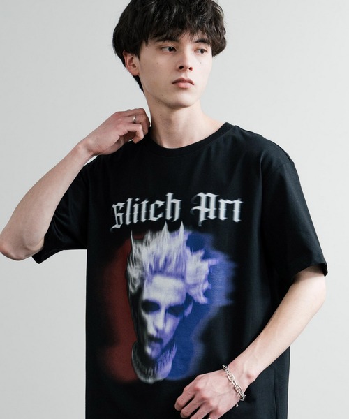 Rocky Monroe（ロッキーモンロー） tシャツ オーバーサイズ グリッチ