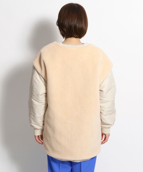 ブルゾンベージュnikoniko様 niko and…（ニコアンド） ブルゾン MEDIUM ベージュ レディース