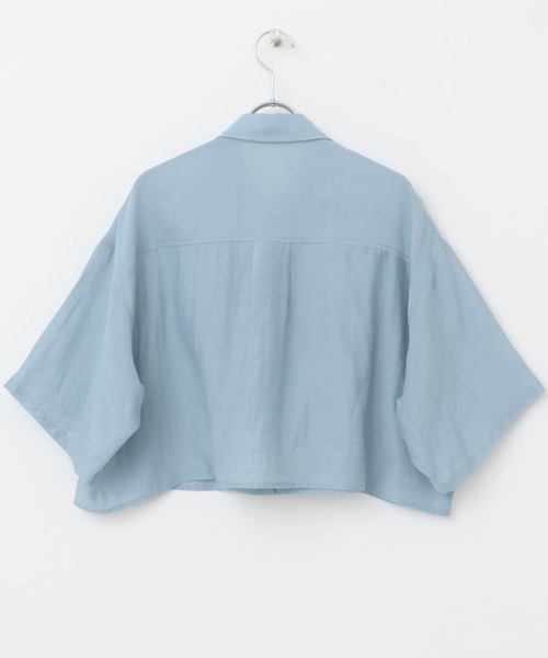 ITEMS URBANRESEARCH ブラウス シャツ ドットボタンシアーシャツ