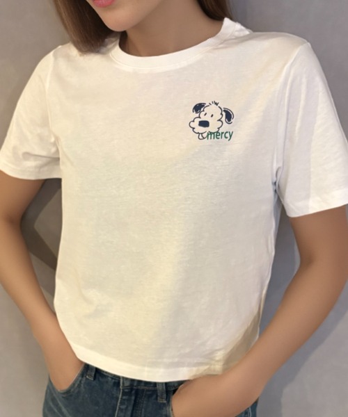 ガーリードール Girly Doll シンプルロゴTシャツ （ホワイト） Girly Doll tシャツ レタリングロゴプリントTシャツ レディース