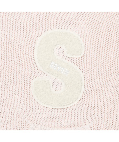 STUDIO SEVEN カーディガン S Patch Knit Cardigan「STUDIO SEVEN