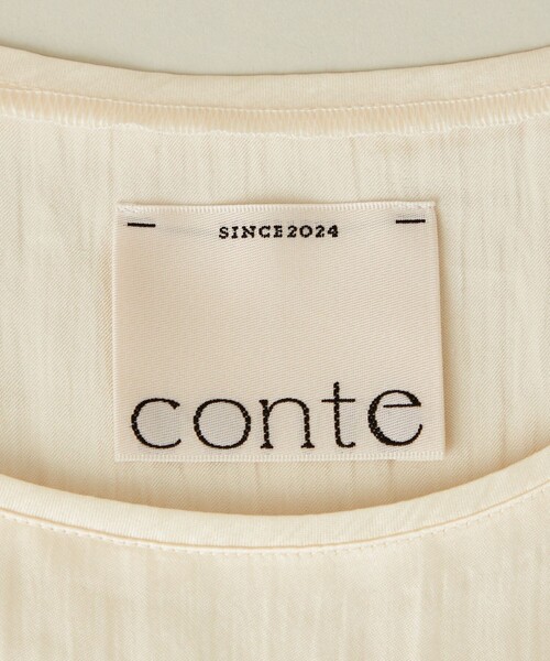 conte ブラウス シャツ 「conte」サテン タンクトップ