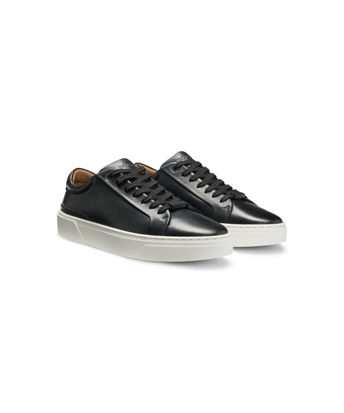 BOSS（HUGO BOSS） スニーカー グレーレザー ロートップスニーカー