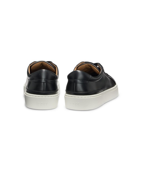 BOSS（HUGO BOSS） スニーカー グレーレザー ロートップスニーカー