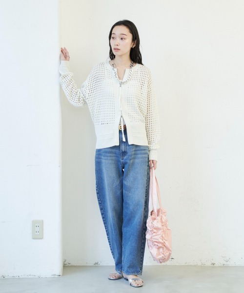 「Shelly island」 ニットカーディガン FREE ブラック レディース_画像4