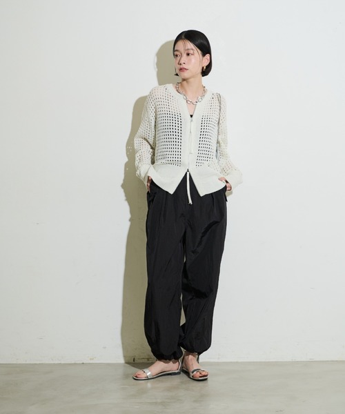 「Shelly island」 ニットカーディガン FREE ブラック レディース_画像7