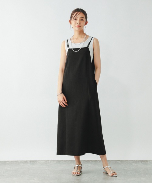 GLOBAL WORK ＊ジレ＊キャミワンピース GLOBAL WORK ワンピース ジレ＊キャミワンピースSET/452043