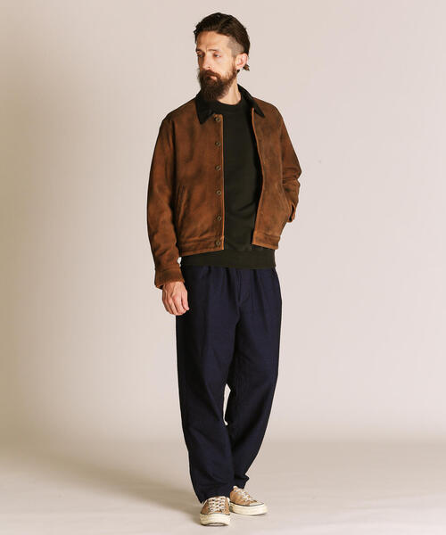 SCHOTT ショット スウェードジャケット ブラウン メンズ38 USA製 schott スエードジャケット 38 レザージャケット ブラウン