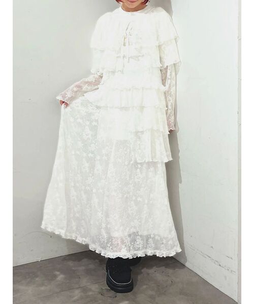 merry jenny（メリージェニー） ワンピース レースティアードキャミ