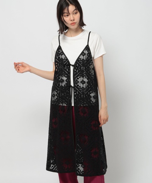 niko and.. クラフト風キャミワンピ アイボリー 完売品 3WAYクラフト風キャミワンピース（ワンピース）｜niko and