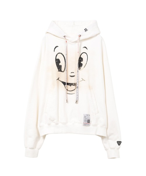 トレーナー スウェット Happy Face Printed Hoodie レディース