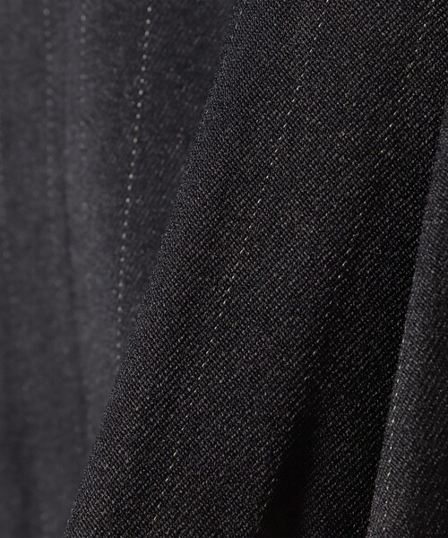 BEAMS HEART スラックス ストライプ 2タック ワイドパンツ