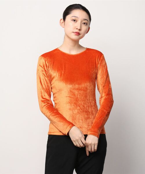 「Steven Alan」 長袖カットソー MEDIUM オレンジ レディース