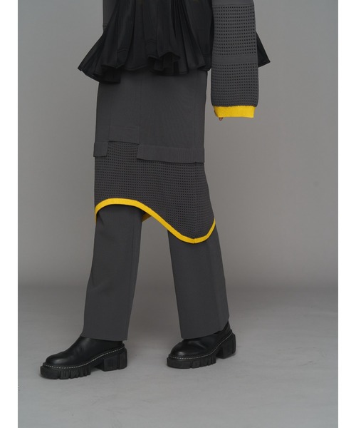 UN3D.（アンスリード） パンツ MESH SKIRT LAYER PT / メッシュ