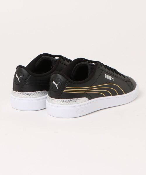 新品。【PUMA】レア。スニーカー。黒×ゴールド。22.5 PUMA 「PUMA」 ローカットスニーカー 22.5cm ブラック×ゴールド