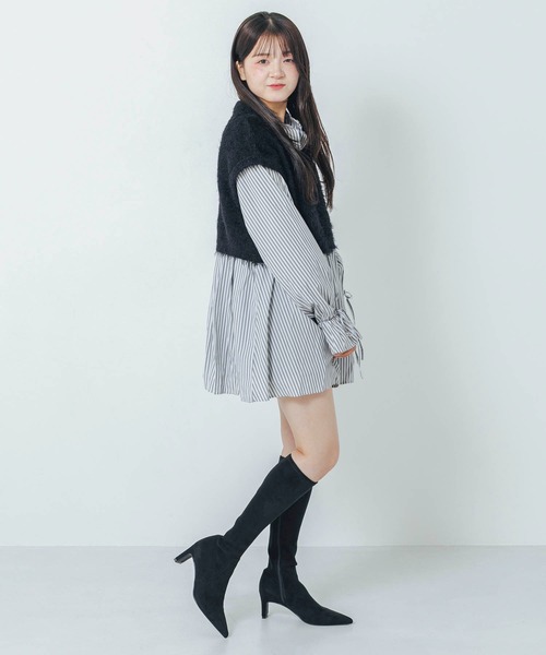 EVOL（イーボル） ブーツ 「S-LLサイズ展開・美脚効果あり」ストレッチ