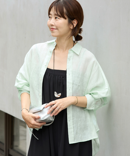 Plage - プラージュ　コットンカフタンブラウス plage ブラウス シャツ Linen Short レディース : ZOZOTOWN