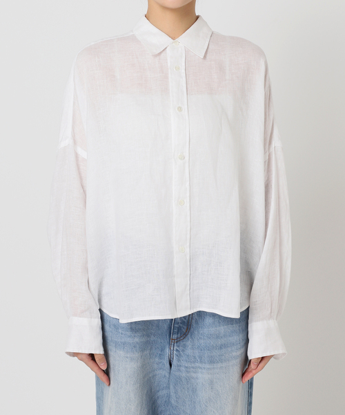 plage ブラウス シャツ Linen Short レディース : ZOZOTOWN