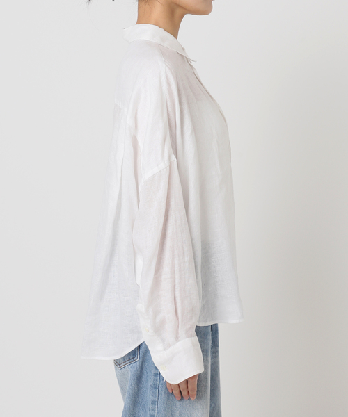 plage ブラウス シャツ Linen Short レディース : ZOZOTOWN