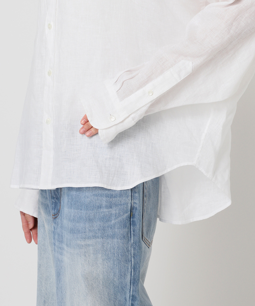plage ブラウス シャツ Linen Short レディース : ZOZOTOWN