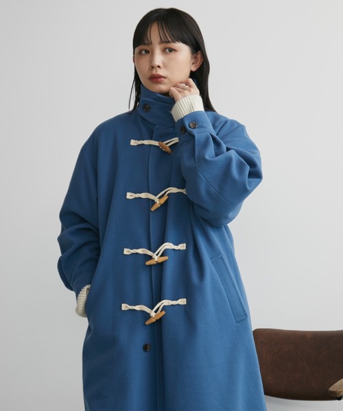 「Aunt Marie's」 ダッフルコート FREE ブルー レディース_画像2