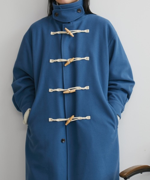 「Aunt Marie's」 ダッフルコート FREE ブルー レディース_画像4