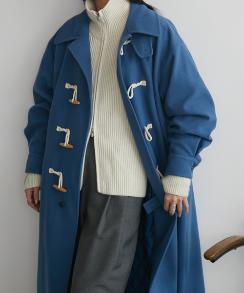 「Aunt Marie's」 ダッフルコート FREE ブルー レディース_画像7