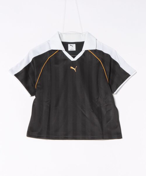 tシャツ PUMA プーマ W T7 RELAXED FOOTBALL JERSEY ショートスリーブ 633973 01BK レディース