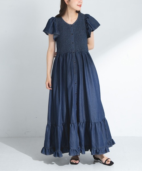 CHANEL デニムワンピース CHANEL CHANEL デニムワンピース ライトブルー系 38 中古