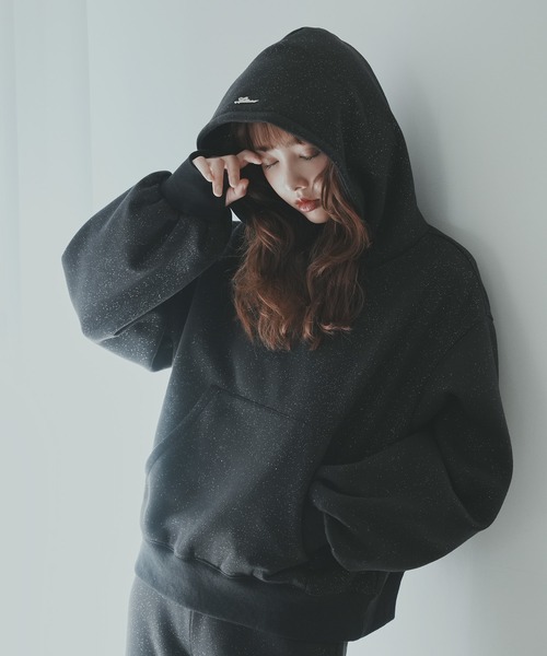 Lallana パーカー Lame pullovers hoodie / ラメプルオーバー