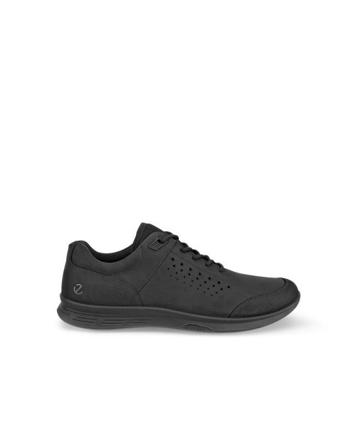 ★極美品★ecco エコー　レザー　スニーカー　24cm ブラック ecco（エコー） スニーカー オールブラック EXCEED 本革スニーカー