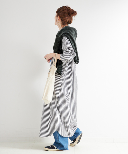 B.C STOCK（ベーセーストック） ワンピース 「2点セット」モールニット