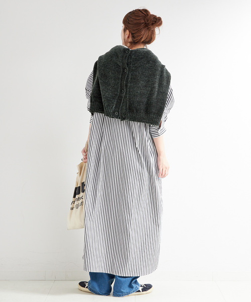 B.C STOCK（ベーセーストック） ワンピース 「2点セット」モールニット