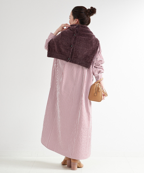 B.C STOCK（ベーセーストック） ワンピース 「2点セット」モールニット