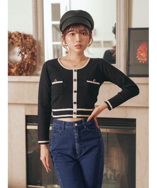 Darich（ダーリッチ） 長袖ニット FREE ブラック レディース