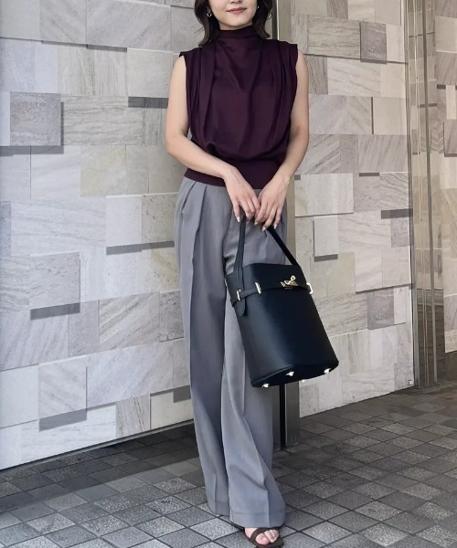 anuans（アニュアンス） ブラウス シャツ キュプラドレープブラウス