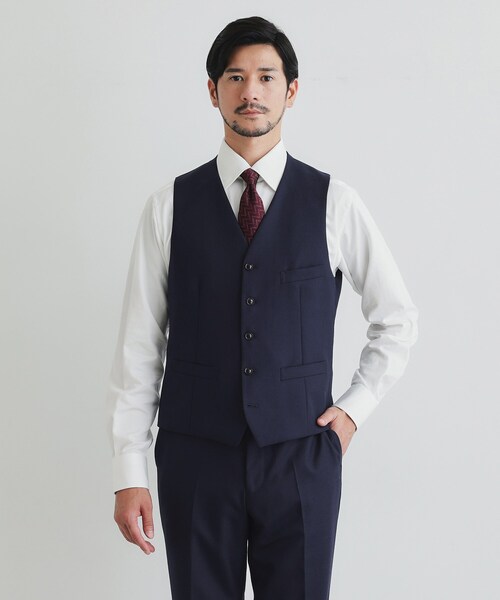 green label relaxing ジレ Mサイズ ネイビー green label relaxing（グリーンレーベルリラクシング） ジレ M