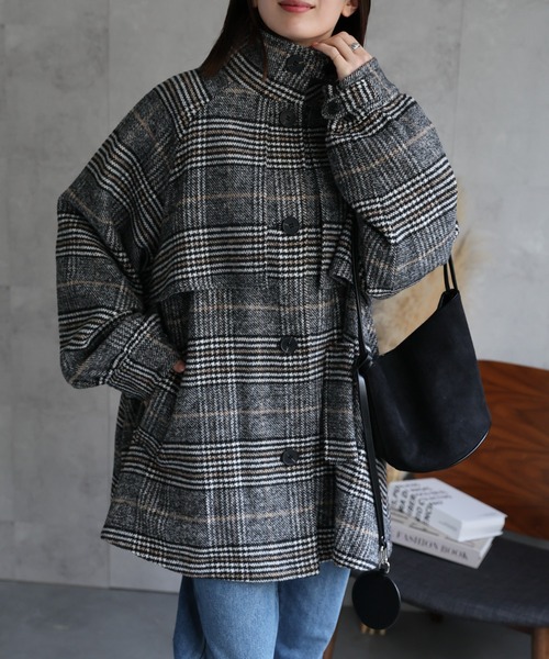 sakishimatokyo トレンチコート コート フェイクウールミドル丈