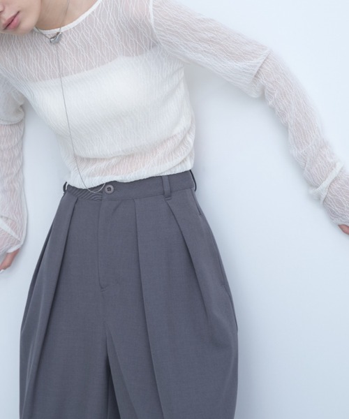 AIC. ウェーブ模様レーストップス レディース : ZOZOTOWN Yahoo!店