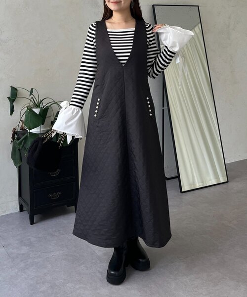 prose verse（プロズヴェール） ジャンパースカート ポケットパール