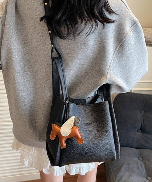 c.u.l ショルダーバッグ バッグ バケツ型 ハンド ショルダーバッグ