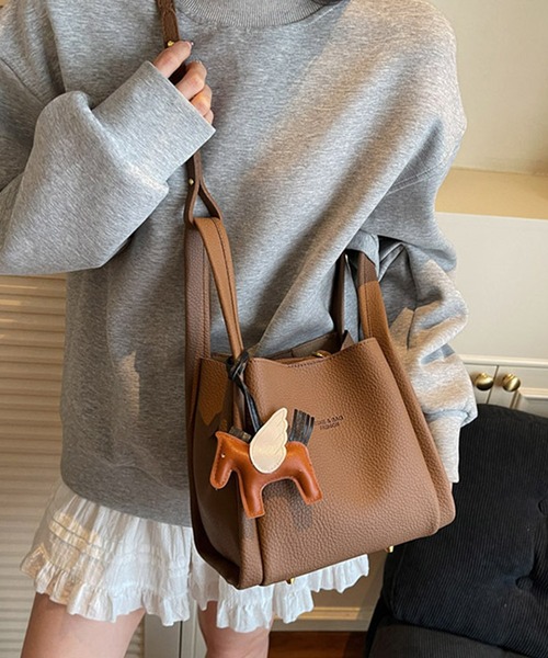 c.u.l ショルダーバッグ バッグ バケツ型 ハンド ショルダーバッグ