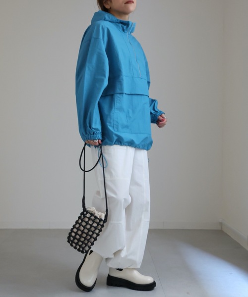 「ap retro」 ナイロンブルゾン FREE ベージュ レディース_画像4