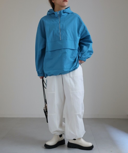 「ap retro」 ナイロンブルゾン FREE ベージュ レディース_画像5
