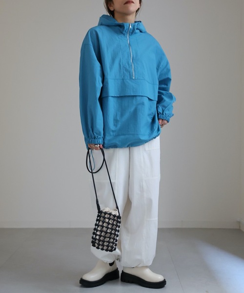 「ap retro」 ナイロンブルゾン FREE ベージュ レディース_画像6